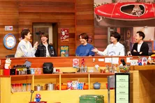 大西流星、藤原丈一郎(なにわ男子)と末澤誠也、小島健(Ａぇ! group)がEXPOホールの公開収録にサプライズ登場＜おかべろ＞