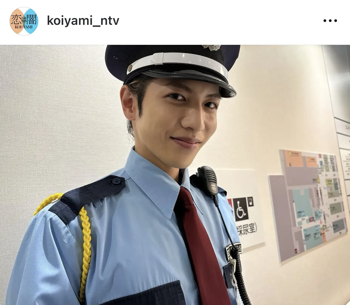 警備員の制服を着こなす志尊淳