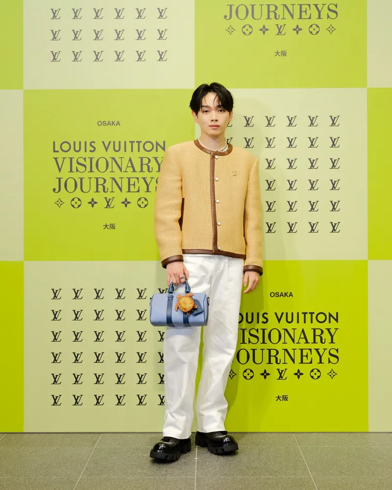 ルイ・ヴィトン「ビジョナリー・ジャーニー」展のプレスイベントに登場した宮世琉弥