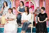 前列左から平愛梨、高橋メアリージュン、北乃きい、後列左から野々村友紀子、熊元プロレス(紅しょうが)