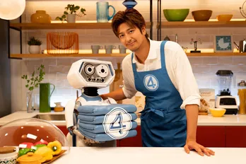 手から炎に透明化…速水もこみちが特殊能力を駆使して豪快ピザ作り　マーベル最新作「ファンタスティック４」特別動画