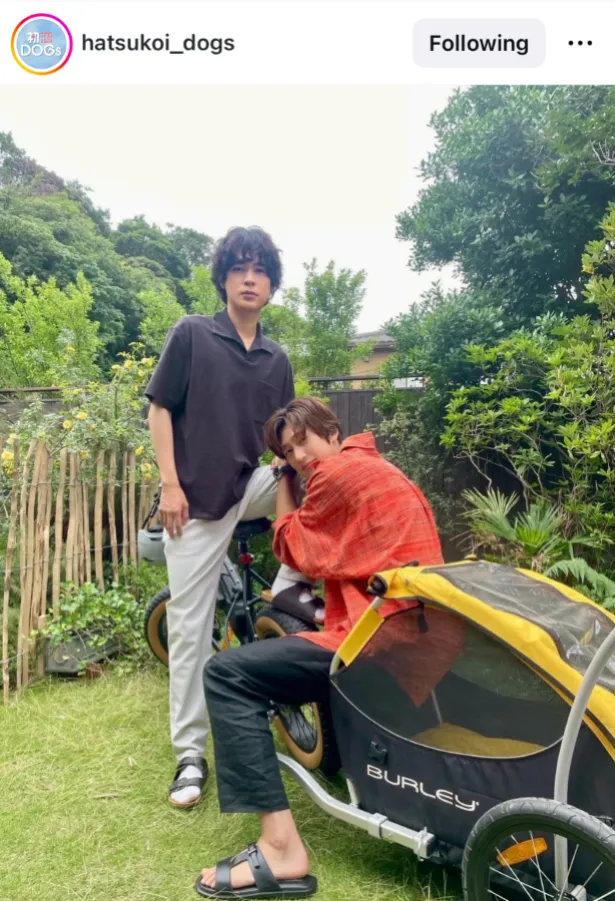 【写真】成田凌とナ・イヌがゼロ距離の仲良しオフショット