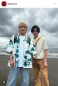 白濱亜嵐＆谷原七音、海辺での爽やかツーショットに「イケメン二人が並んでて眼福」の声＜奪い愛、真夏＞
