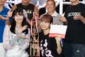 「SASUKEアイドル予選会」で優勝したukka・結城りなと応援メンバーの葵るり
