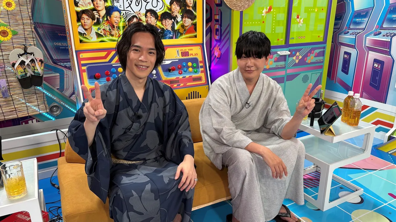 “納涼ウィーク”で浴衣に身を包む小野賢章&花江夏樹
