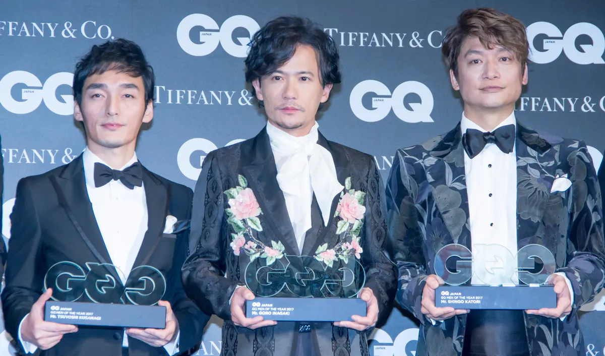 草なぎ剛、稲垣吾郎、香取慎吾は「インスピレーション・オブ・ザ・イヤー賞」を受賞