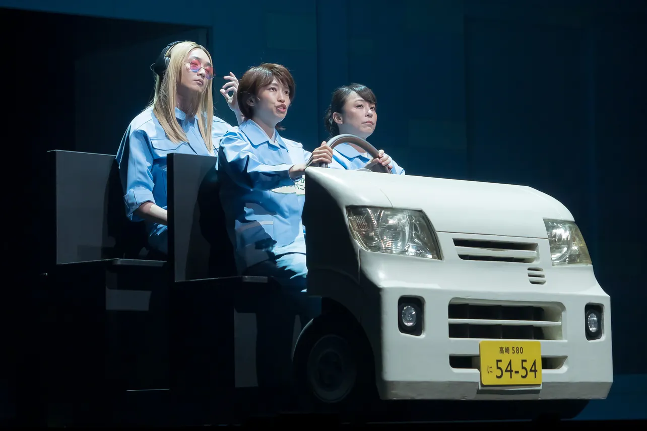 舞台「ある日、ある時、ない男。」ゲネプロの様子