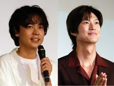 成田凌&ナ・イヌ、ワンちゃんを優しく見つめる仲良しオフショットに「幸せな写真」の声<初恋DOGs>