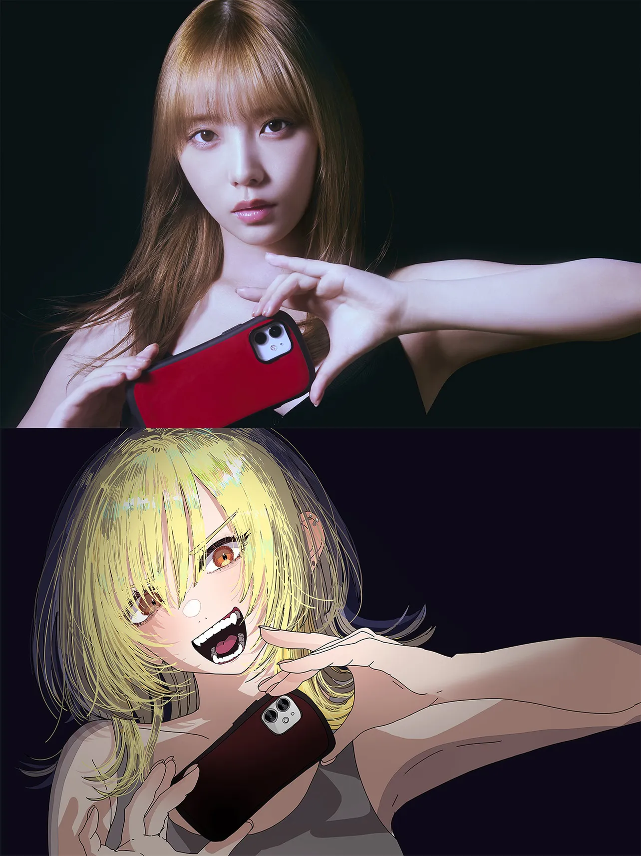 「死ぬまでバズってろ!!」原作コラボビジュアル