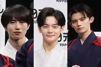 齋藤潤&藤原大祐&坂元愛登がはかま姿でくっつく姿に「ライバルなの忘れるくらい仲良い」の声<ちはやふる-めぐり->