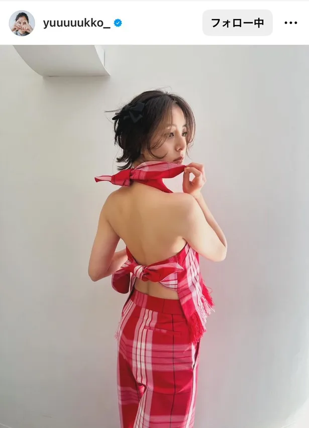 新木優子オフィシャルInstagram(yuuuuukko_)のスクリーンショット