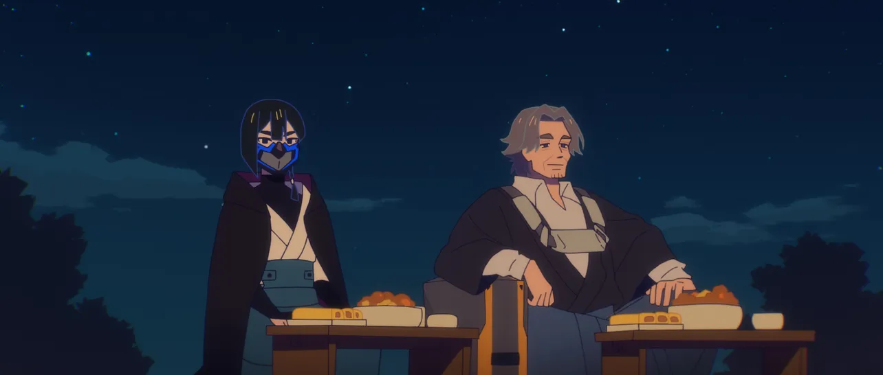 「村の花嫁」より。逃亡者のエフと知人のヴァン