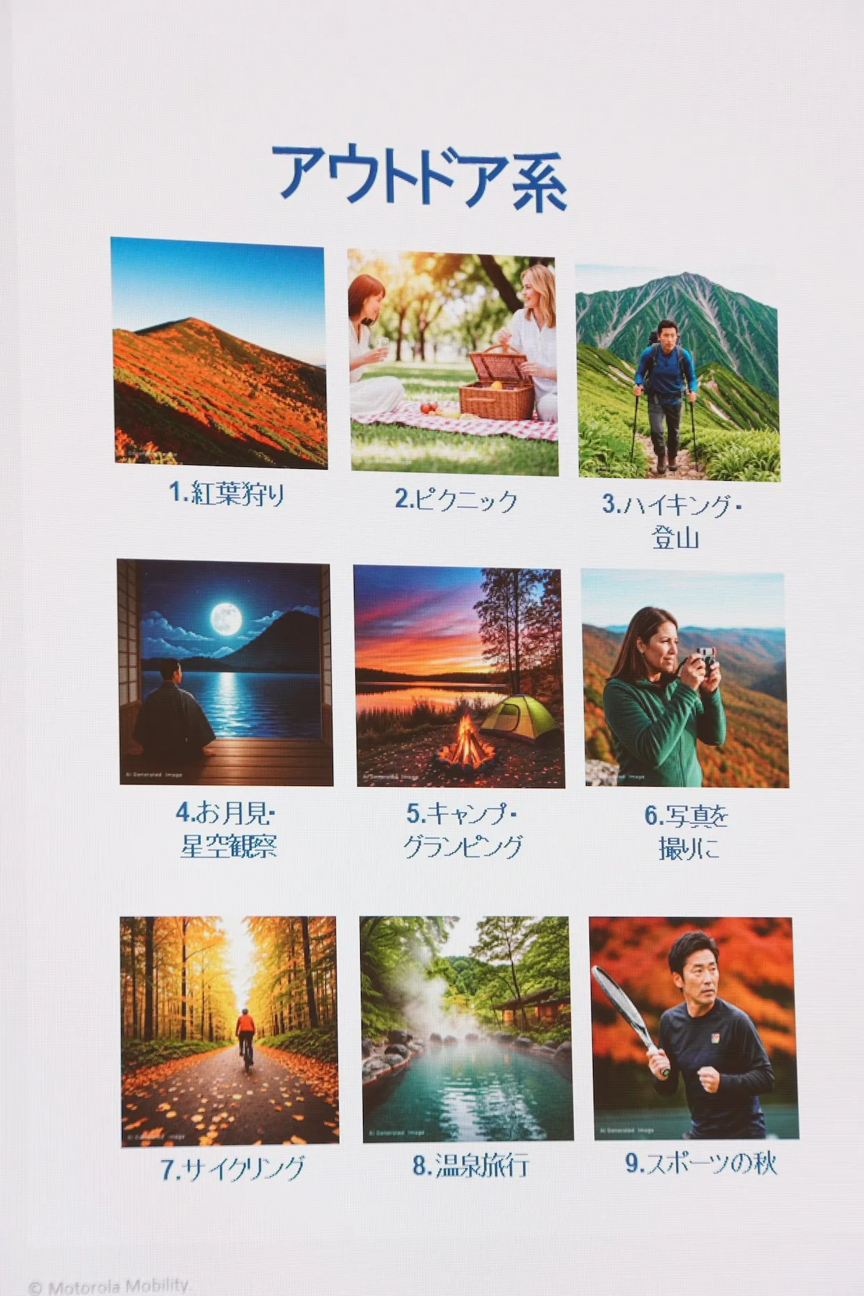 「モトローラ新製品発表会」より