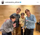 EXILE TAKAHIRO＆登坂広臣、“雨宮兄弟”の食事会報告ショットでバックハグ「カップルですか？」と反響