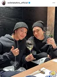 EXILE TAKAHIRO＆登坂広臣、“雨宮兄弟”の食事会報告ショットでバックハグ「カップルですか？」と反響
