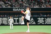 【写真】田野アサミ…堂々たる見事なピッチングフォーム