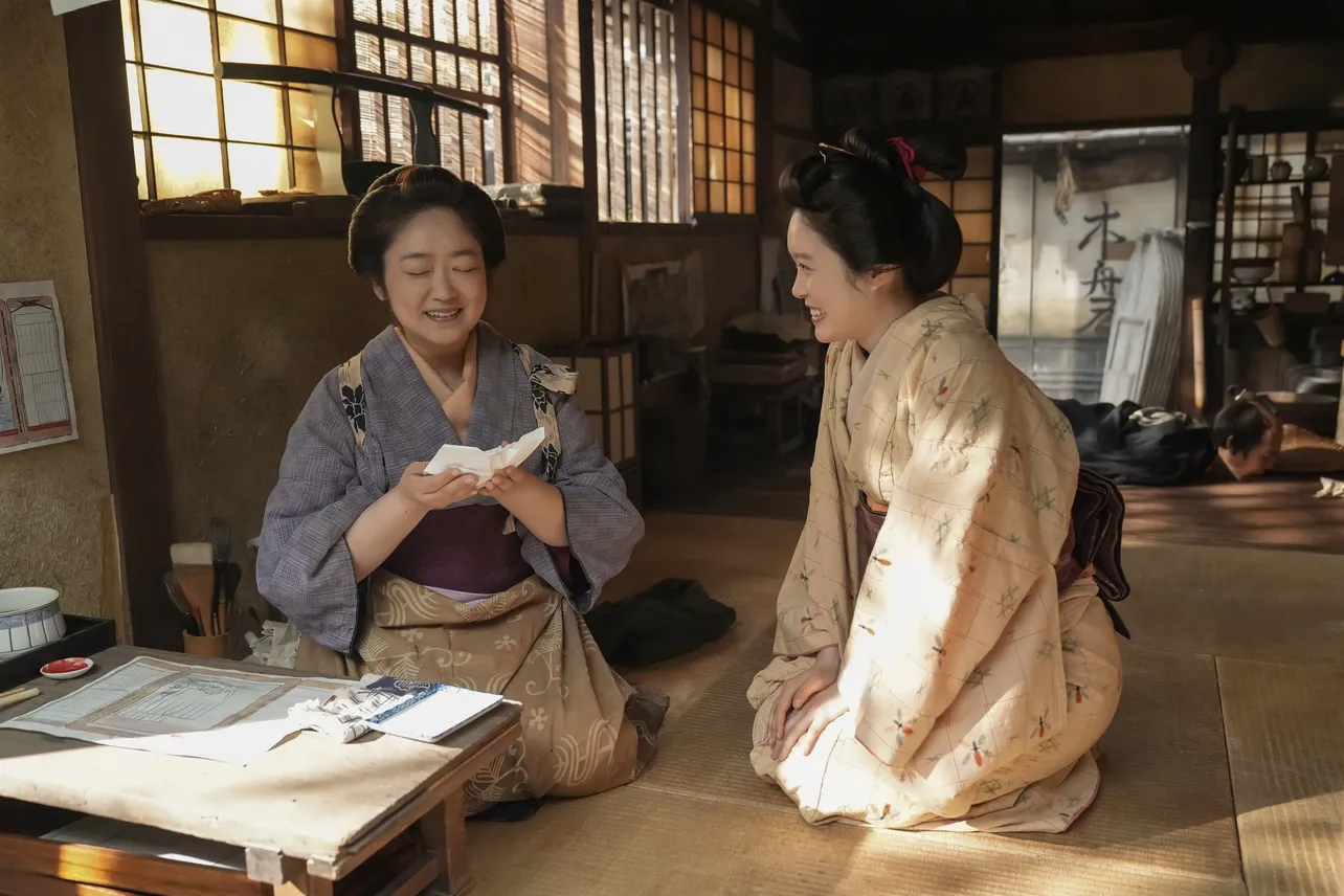 母・フミ(池脇千鶴)とトキ(高石あかり)