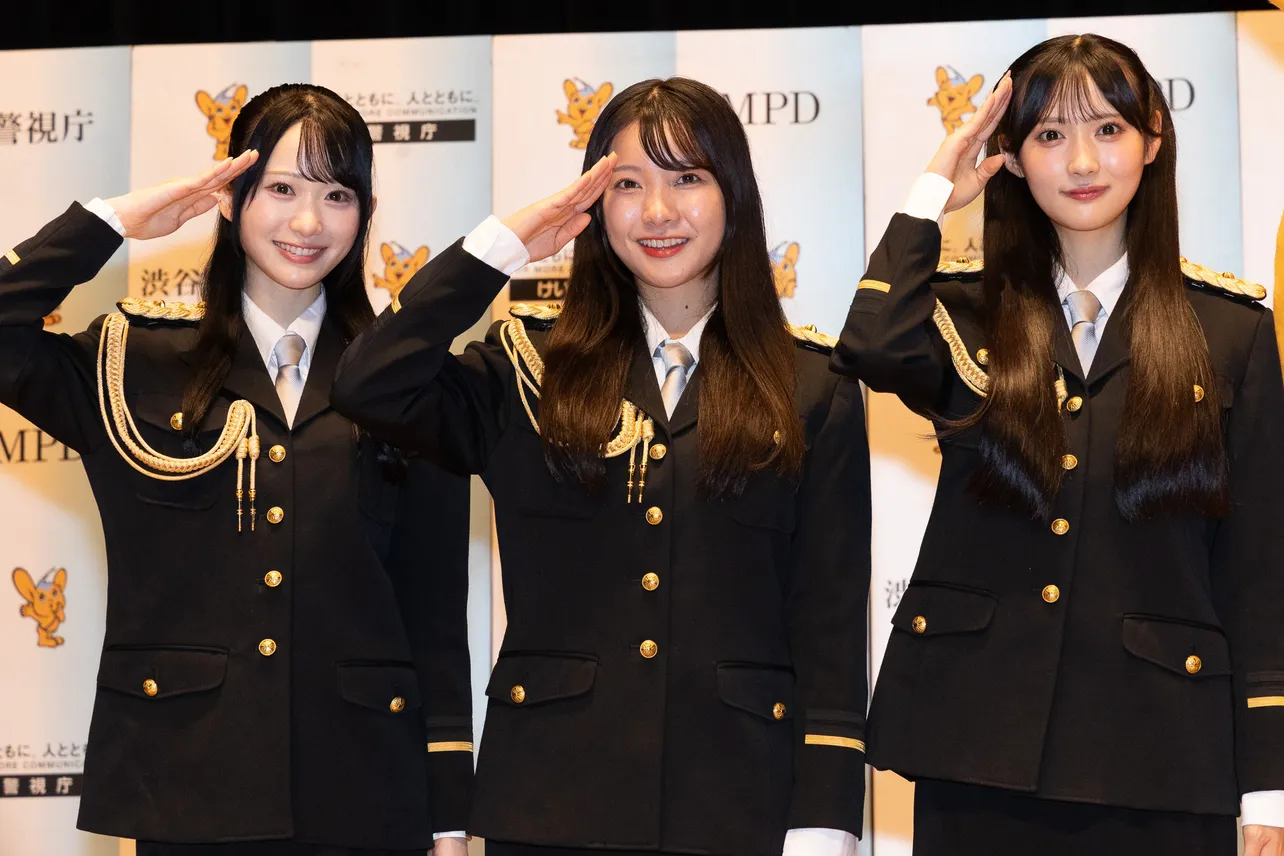  Rain Treeの橋本真希、仲俣美希、佐藤莉華(左から)