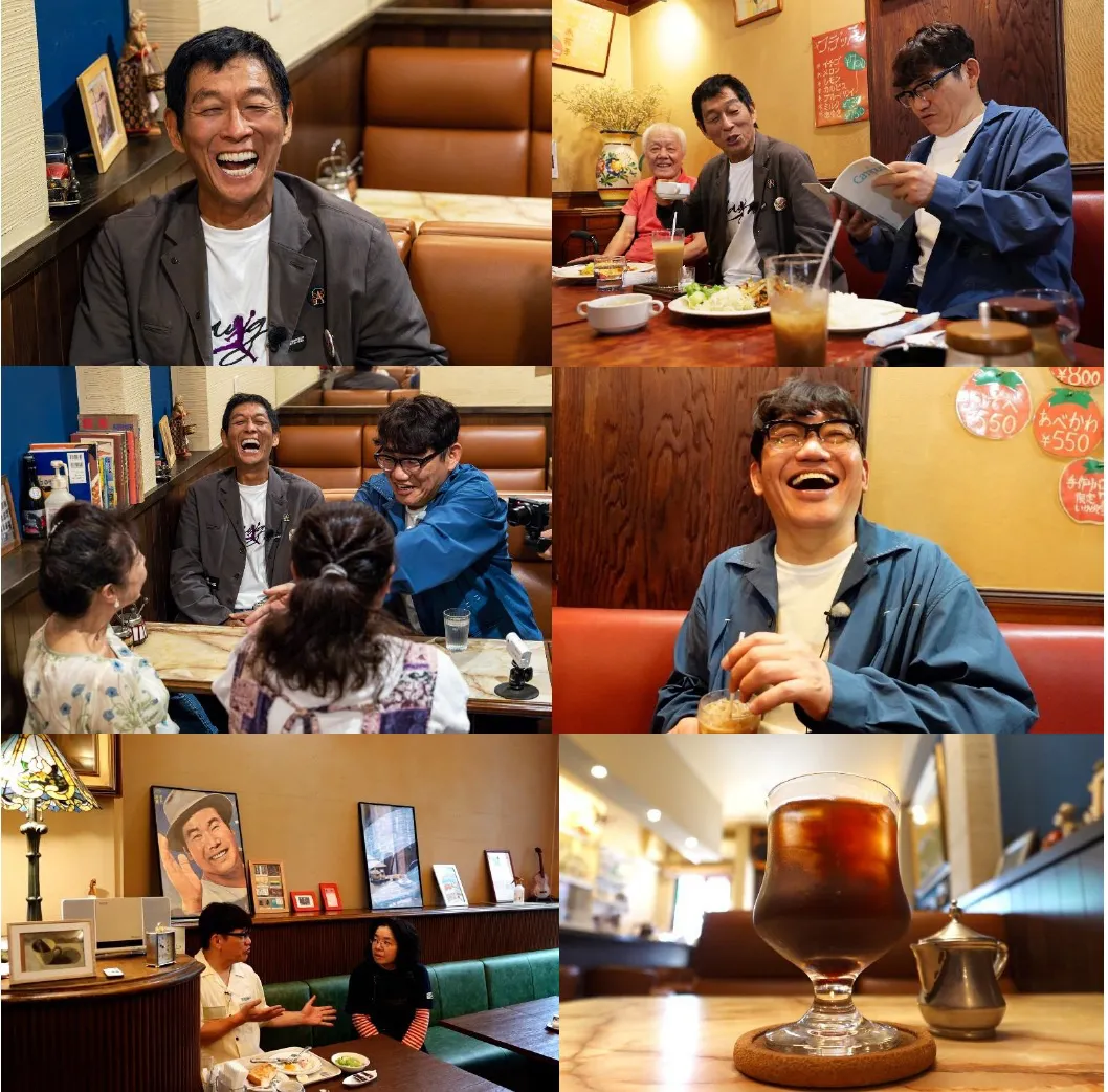 【写真】明石家さんま、レトロな喫茶店で食べる懐かしい味に大興奮