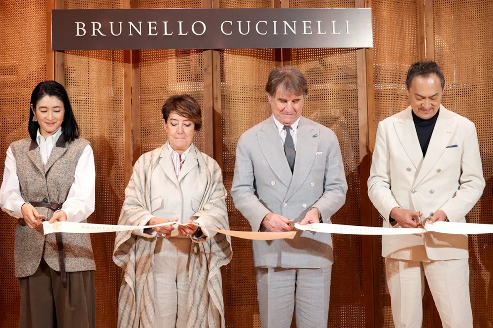 ブルネロ クチネリ銀座店リニューアルオープンセレモニーより