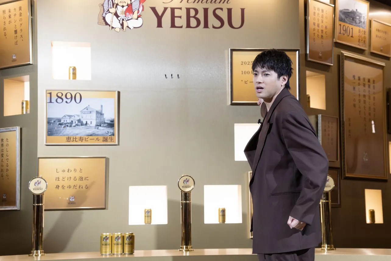 「ヱビスビール　黄金のBAR」選考内覧会・新CM発表会より