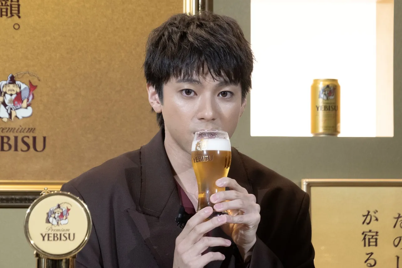 「ヱビスビール 黄金のBAR」選考内覧会・新CM発表会より