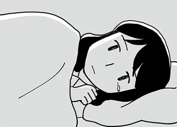 【漫画】出産予定日の一週間前、唐突な不安に襲われる。何が不安なのか自分でも分からず涙／もう３年、産後うつ。(9)