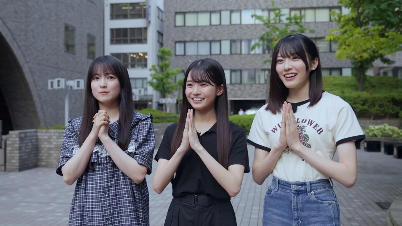 「乃木坂46 6期生稼働中」第5回に登場した鈴木佑捺、瀬戸口心月、大越ひなの(写真左から)