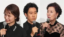 大泉洋&宮崎あおい&高畑淳子らが大集合 黒たまごを持つ6人のオフショットに「皆さん仲良し」の声<ちょっとだけエスパー>
