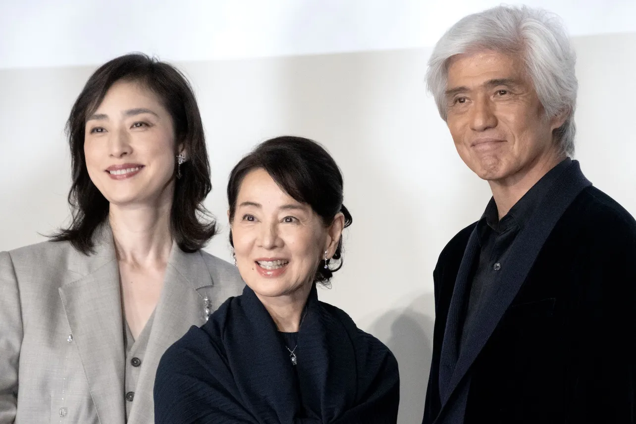 映画「てっぺんの向こうにあなたがいる」初日舞台あいさつより