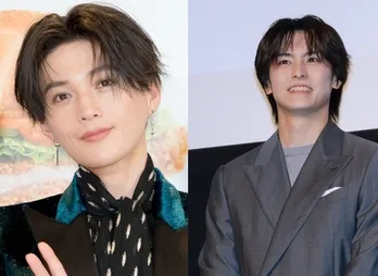 八木勇征＆高野洸、推しうちわを持って座る2人に「どこぞの国の王子みたい」の声＜推しが上司になりまして フルスロットル＞