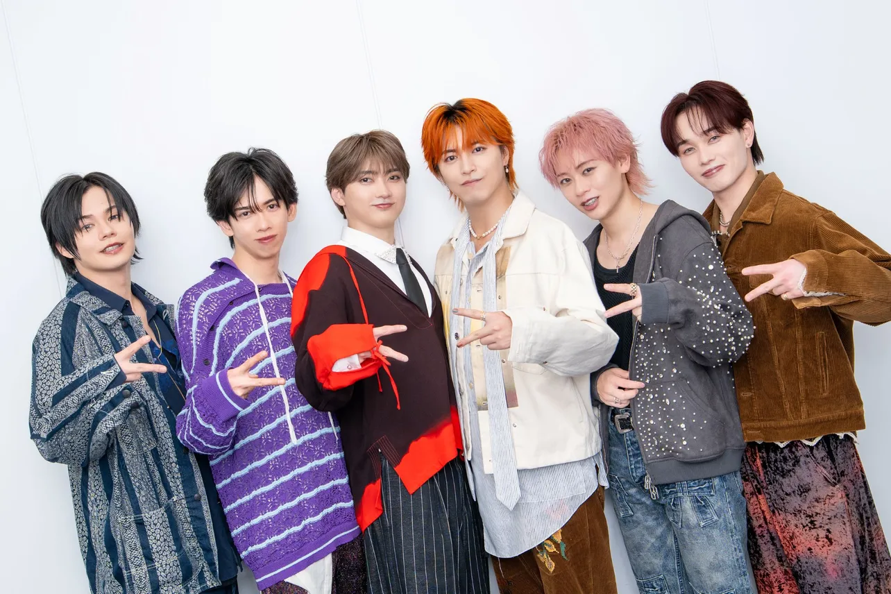 左からカイ、リョウガ、ユーキ、タカシ、シューヤ、マサヒロ