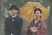 【写真】月照寺を訪れた錦織(吉沢亮)とリヨ(北香那)