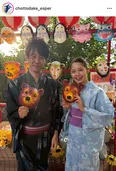 大泉洋”ぶんちゃん”＆宮崎あおい”四季ちゃん”、浴衣でお祭りデート