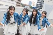 「コラントッテ presents MARCH対抗戦2025」の応援スペシャルサポーターに就任した僕が見たかった青空の須永心海、岩本理瑚、早崎すずき、塩釜菜那(写真左から)