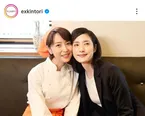 天海祐希&若村麻由美、頬くっつける仲良しオフショット