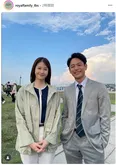 妻夫木聡＆高杉真宙＆関水渚＆佐藤浩市の4ショット公開　佐藤のファッションに「かわいい」の声＜ザ・ロイヤルファミリー＞