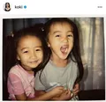 Koki,姉・Cocomiとの幼少期ツーショット