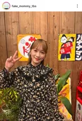川栄李奈、赤い特攻服でニコニコ…ギャップ溢れるヤンキー姿に「かわいい」「完全にレディース頭」の声＜フェイクマミー＞