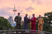 【写真】番組内で「奇跡の夕焼け」と声が上がった、京都タワーを背にした夕陽