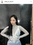 TWICE・ミナ、ミニスカワンピ姿を投稿、美肌＆美脚＆美デコルテあらわ…「綺麗すぎる」「本物のプリンセス」などファン絶賛