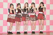 AKB48「21期研究生」取材会に出席した高橋舞桜、牧戸愛茉、森川優、渡邉葵心、田中沙友利(写真左から)