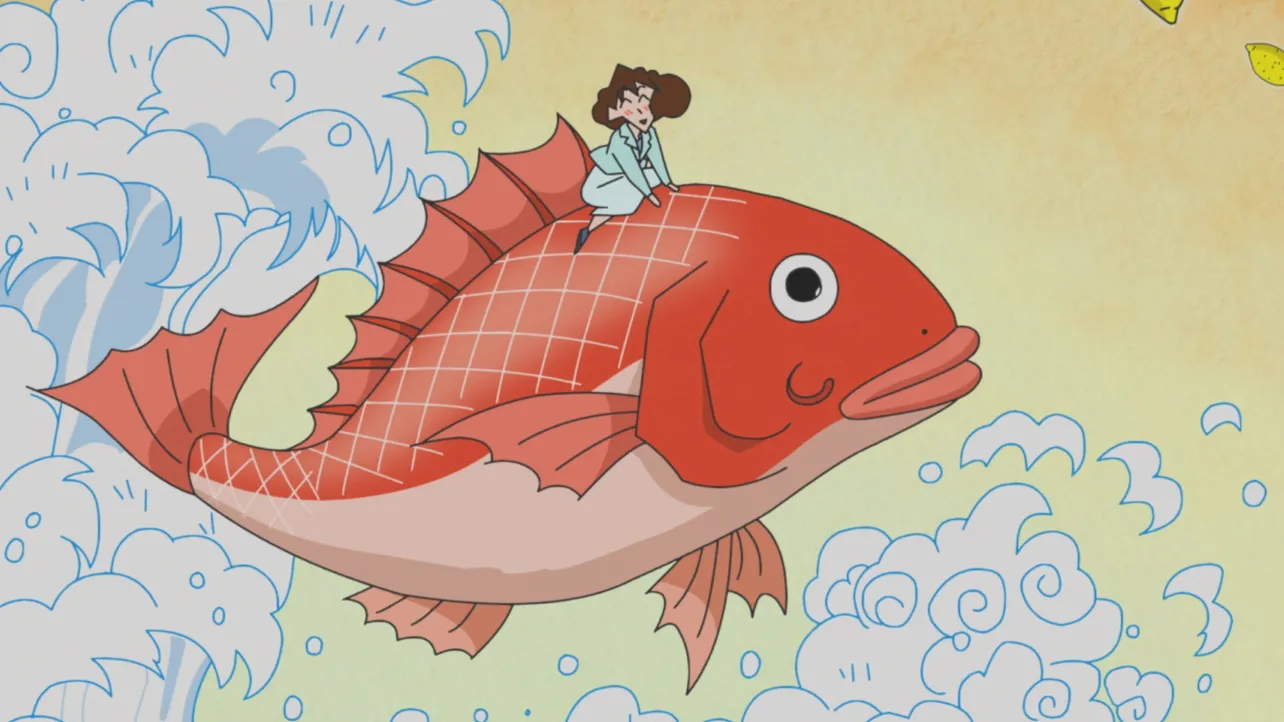 【写真】普段と違う昼メシを前に妄想が止まらない…「野原みさえ　昼メシの流儀だゾ」場面写真