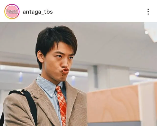 口を尖らせて、かわいい竹内涼真