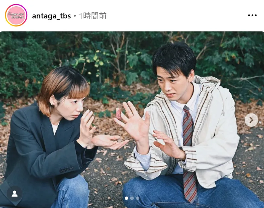 向かい合ってハンドパワーを送る夏帆&竹内涼真がかわいすぎる