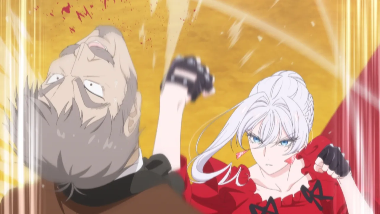 【画像】公爵令嬢・スカーレット(CV: 瀬戸麻沙美)が、拳ひとつで悪徳貴族を制裁!