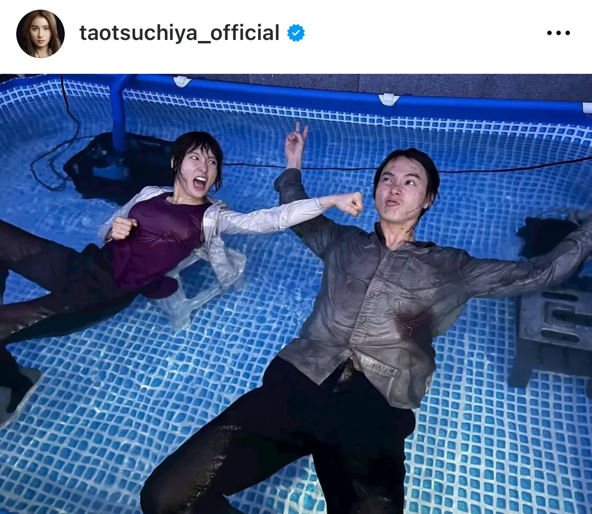 【写真】尊い…山崎賢人が土屋太鳳のちょっかいに答える、過酷な撮影の合間“じゃれあい”オフショ