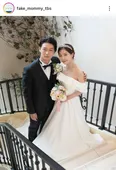 田中みな実&笠松将、美女&イケメンの結婚式ショット