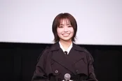 映画「天文館探偵物語」公開御礼舞台挨拶に登壇した大原櫻乃