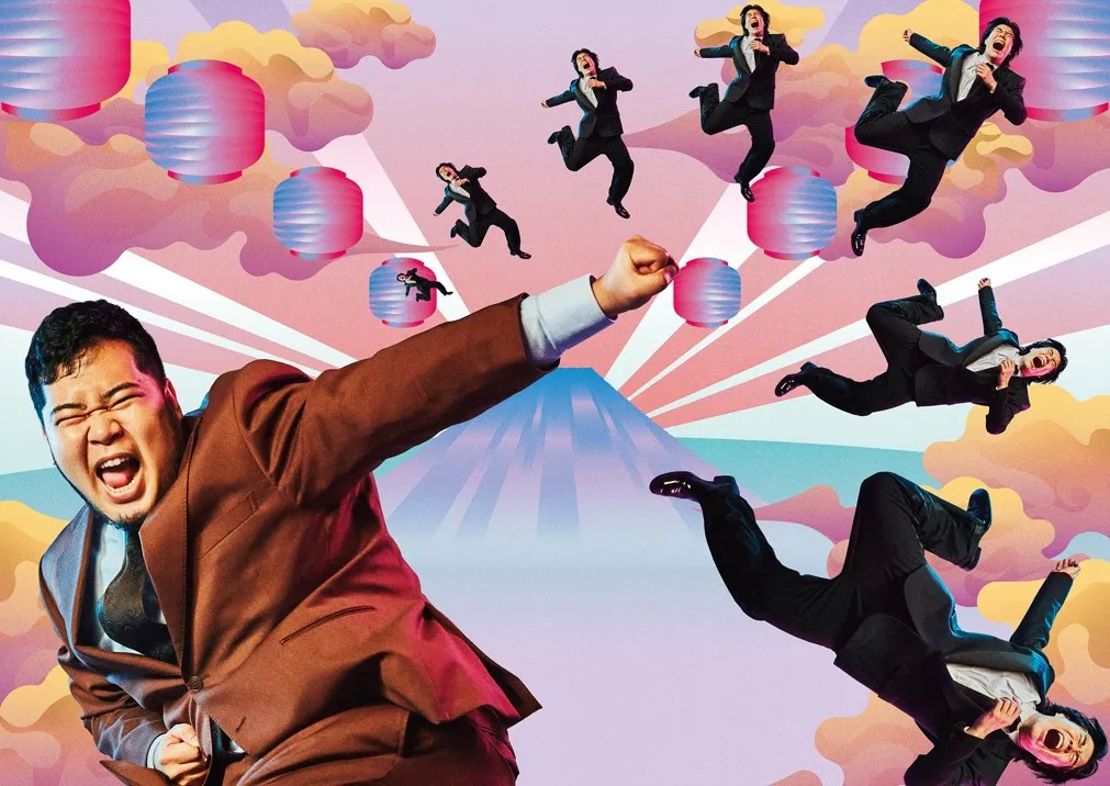 六本木で掲出中の令和ロマン「漫才万歳」ポスター